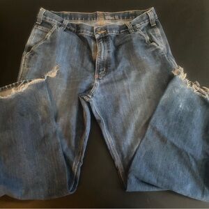 💙 Carhartt Relaxed Fit Distressed Blue Jeans 💙